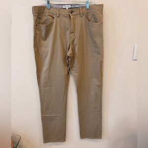 Peter Millar Crown Khaki Pants Mens 36x32 Tan Stretch Casual Golf Chinos